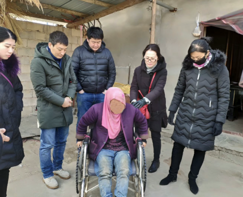 惠清首次下乡家访残疾人士，让她实践社区康复。